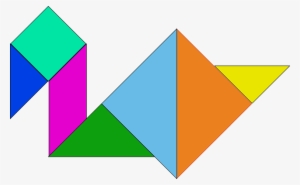Shapes, Chinese, Con, Game, Geometric - Clipart Tangram