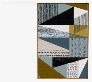 Nordic Scandinavian Abstract Geometric Canvas Oil Painting - Painting