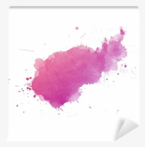 Colorful Abstract Watercolor Art Hand Paint On White