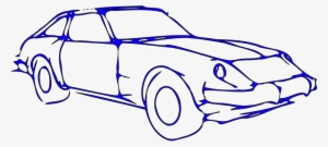 Designer Drawing Car - Black And White Car Clipart
