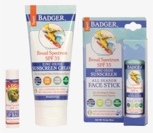 Badger Balm Spf 35 Sport Sunscreen Cream- 2.9 Oz