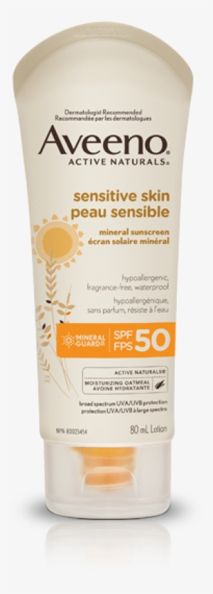Aveeno® Sensitive Skin Sunscreen Lotion Spf - Aveeno Daily Moisturizing Body Wash - 12 Oz