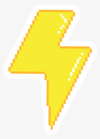 Pixel Art Flash Sticker - Sign