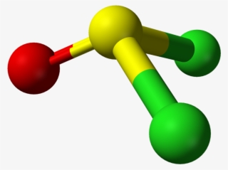Ball And Stick Model Of Thionyl Chloride - Socl2 3d Structure
