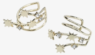 Captain Marvel Logo Ear Clip Gold Coloured - Body Jewelry