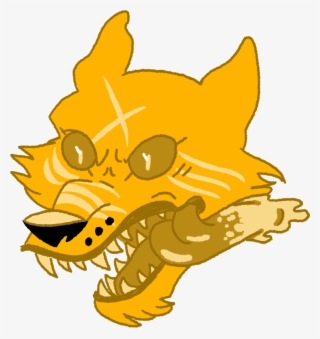Hazard Wolf Head Sticker