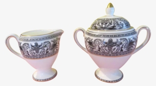 Wedgwood Florentine Black Dragon Outline W4312 Globe - Ceramic