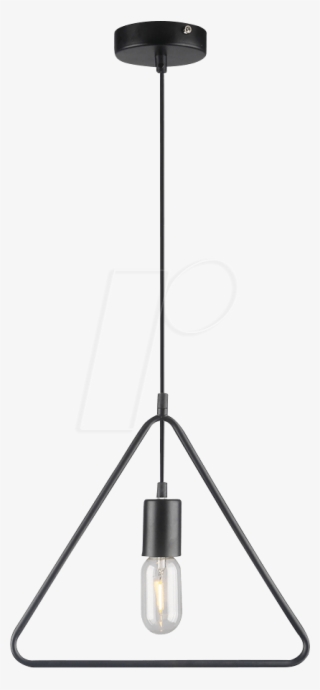 Matt Black Pendant Light With Black Canopy V-tac - Triangle