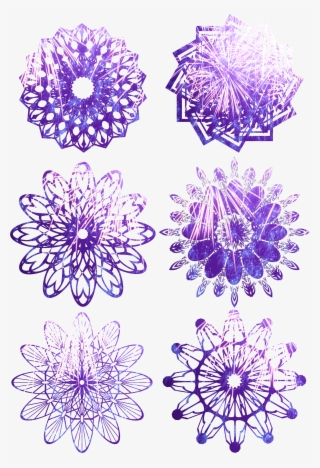 Purple Gradient Element Pattern Png And Psd