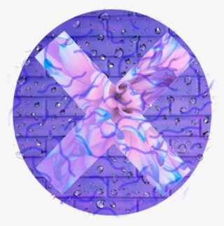 Icon Icons Circle Cross Raindrop Purple Icon Overlay - Circle