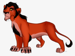 Drawn Creature Lion - Scar As A Teenager Lion King