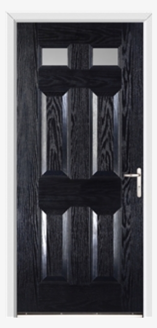 Stratford Black External Glazed Fire Doorset Complete - Screen Door