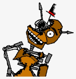 The Last Frame Of Old Freddy's Jumpscare - Illustration