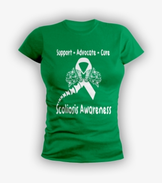 Scoliosis Awareness Ribbon Color - Scoliosis Awareness T Shirts