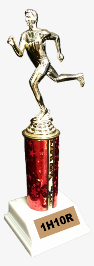 One Hole Base, 4 Inch Round Column, One Figurine - Trophy