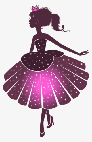 #mq #pink #glitter #princess #girl #silhouette