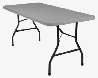 5 Foot Banquet Plastic Blow Mold Folding Table, Grey - Table Pliable D Appoint