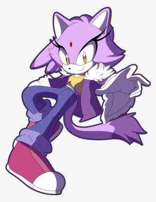 Cat Cat Purple Mammal Fictional Character Small To - Sonic The Hedgehog Casual