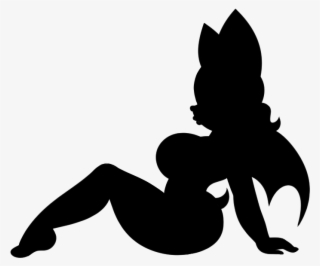 Rouge The Bat Sexy Mudflap Girl Design Mudflap Booty - Rouge The Bat Silhouette