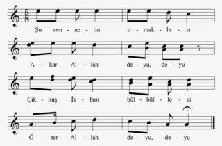 Four Short Lines With Main Cadence - Gelobet Sei Du Jesus Christ Noten