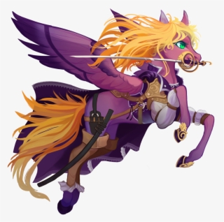 Transparent Phoenix Pathfinder - Female Fantasy Art Purple Armor
