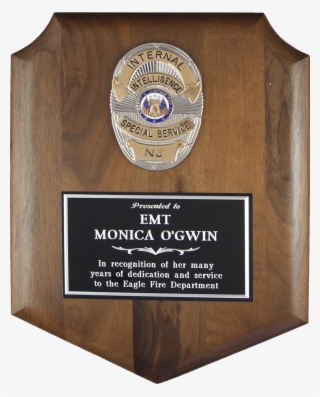 Police Badge Shield Plaque - Badge Plaque