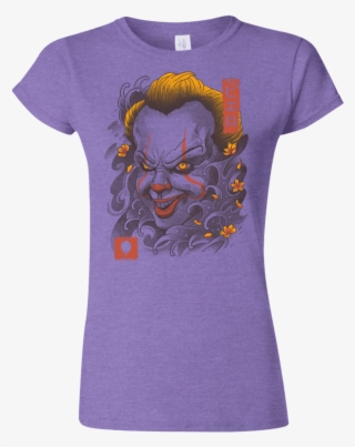 Shop Oni Clown Mask Junior Slimmer Fit T Shirt - Shirt