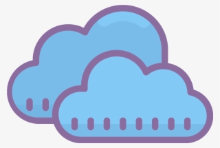 There Are Two Fluffy Clouds Overlapping One Another - Onedrive Icons