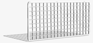 Wire Mesh, 18×9, White - Shelf