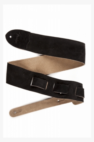Fender 2 1⁄2" "f" Suede Guitar Strap, Black - Strap