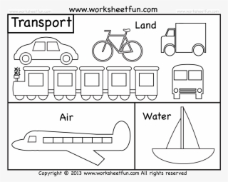 Transportation Clipart Different Transportation - Transport Worksheet For Colouring