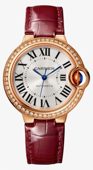 Ballon Bleu De Cartier Watch33 Mm, Pink Gold, Diamonds, - All Cartier Watch Models