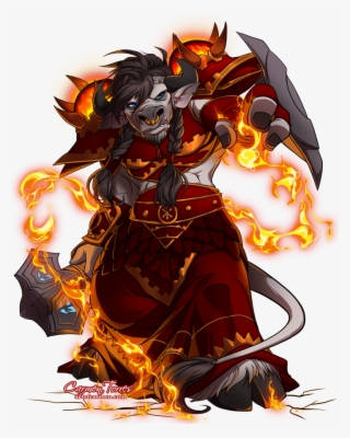 "high Shaman Mairne Ragetotem" Artwork By Carmen Torres - World Of Warcraft Shaman Png Transparent