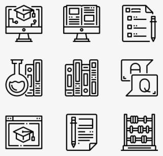 Education And Learning - Mobile App Icon Vector