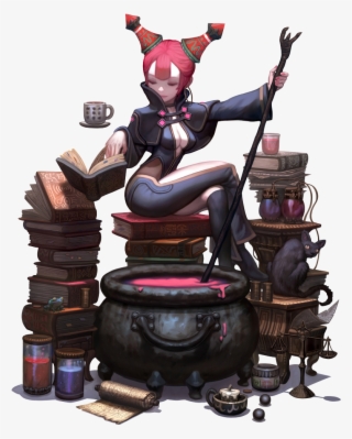 Sorceress 2d Art, Game Character Design, Character - Dragon Nest Sorceress Png