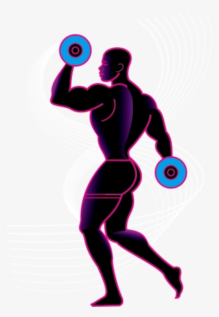 Weight Training Olympic Weightlifting Silhouette Physical - Desenho De Pessoa Levantando Peso