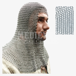 Butted Chainmail Coif - Mail Coif