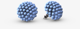 3d Printed Stud Earrings - Blackberry