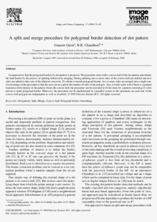 A Split And Merge Procedure For Polygonal Border Detection - Goose Tower In Vordingborg, Zealand