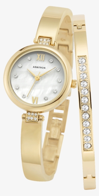 Analog Watch With Gold-tone Adjustable Link Bracelet - Analog Watch
