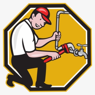 Request A Service Call - Cartoon Picture Of Plumber