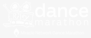 Dm Logo Original White - Riley Dance Marathon Logo