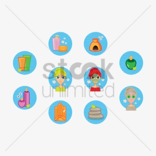 Spa Icons V矢量图形