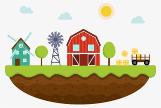 Farm Agriculture Landscape - Farm Vector Png