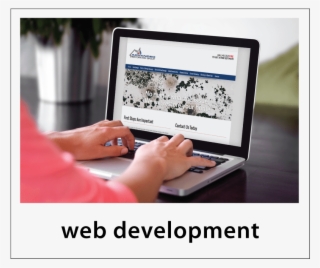 Graphic Design & Web Design - Computer Mockup Woman