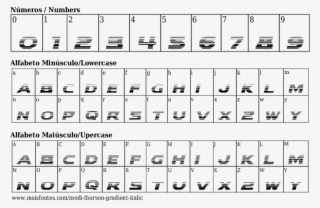 Font Details Modi Thorson Gradient Italic - Fontes Parecidas Com Castellar