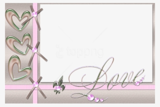 Free Png Best Stock Photos Transparent Pink Love Frame - Frame Template Wedding Transparent