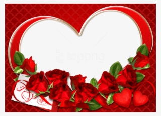 Free Png Red Roses Love Transparent Frame Background - Love Transparent Frame