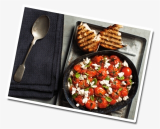 Tomato Stew With Feta On Toast Dish Prepared With Lemnos - Caprese Salad