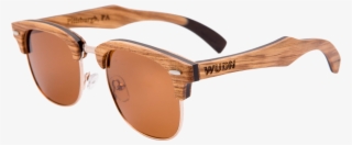 Mens & Womens Handcrafted Vintage Wood Clubmaster Sunglasses - Wood